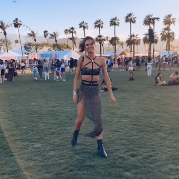 Sheer Rhinestone Skirt - Picture 5 of 6